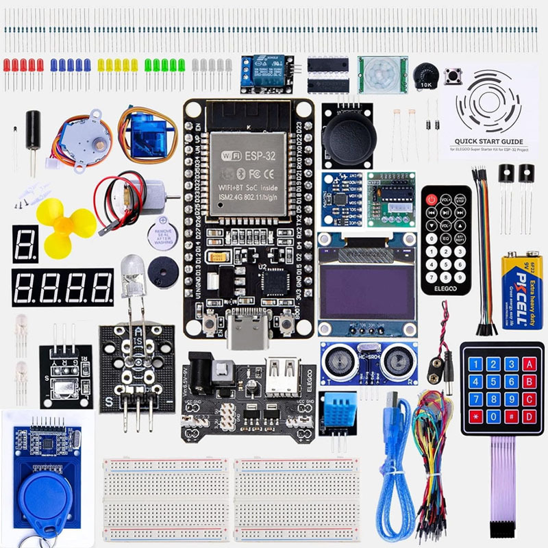 Esp32 Super Starter Kit Development Board Tutorial Learning Kit Wifi Internet of Things with Box