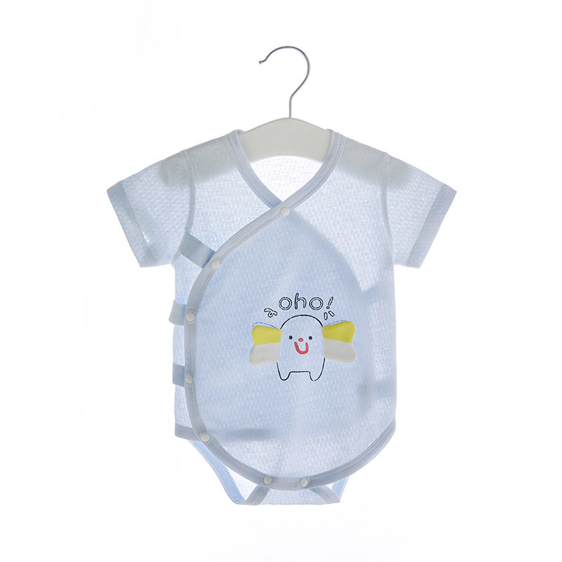 Bebé mono verano mameluco niño triángulo mameluco verano manga corta delgada recién nacido Ropa bebé vaina