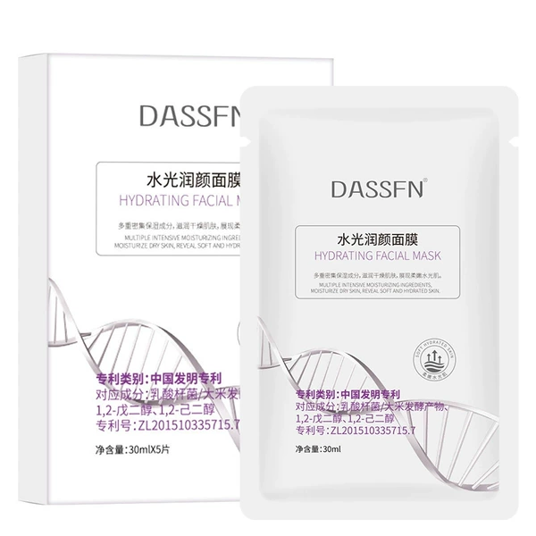 DASSFN Water and Glossy Facial Mask [5 pieces/box]
