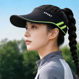 夏季新款户外运动太阳帽无痕一体式户外运动帽子可插眼镜空顶帽女