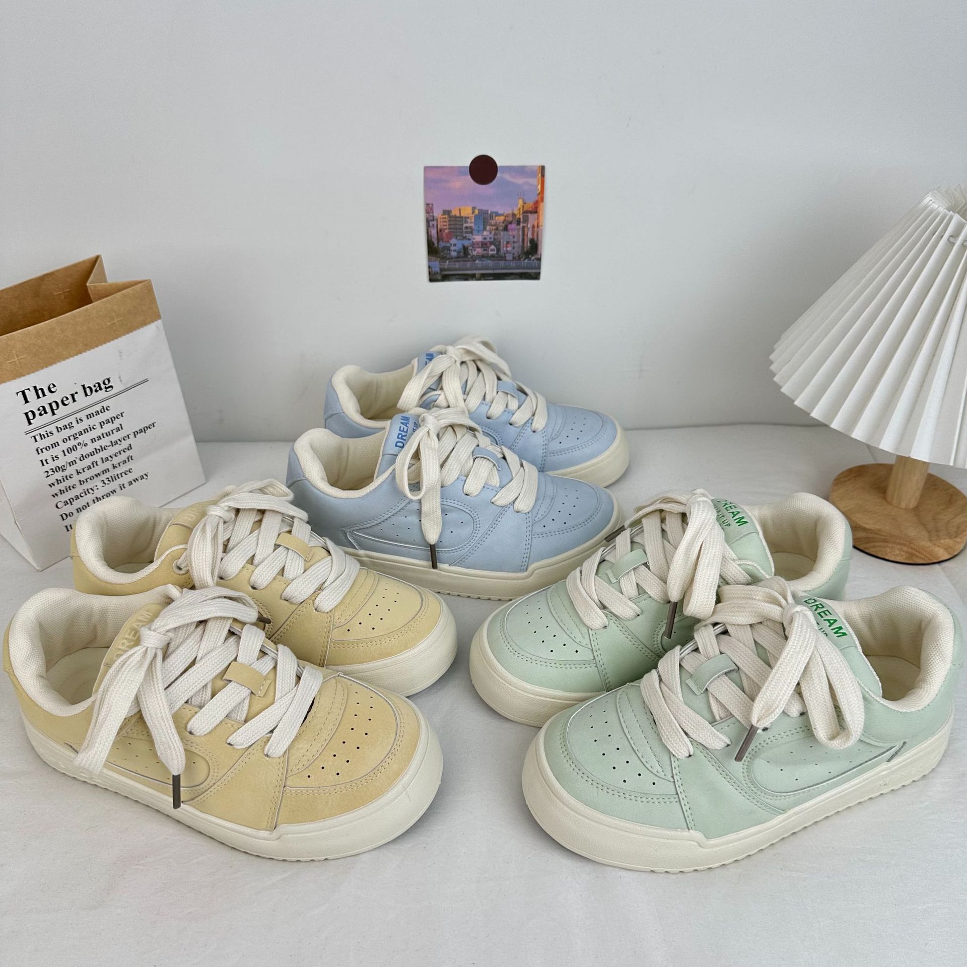 Yuanbo 2025 primavera nuevas zapatillas de deporte para estudiantes zapatos de lona de todo fósforo para mujer versión coreana de los zapatos de lona de nicho de tendencia
