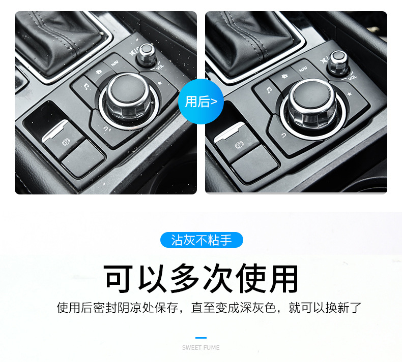 Suitable for Multifunctional Cleaning Soft Gel Car Interior Cleaning Artifact Car Supplies Black Technology Car Vacuum Mud Cleaning