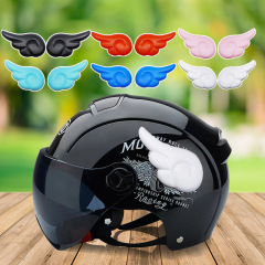 天使の羽のヘルメットの装飾の小さい翼の耳の電動のオートバイの装飾の部品は自由にかわいい個性を貼って貼ります。