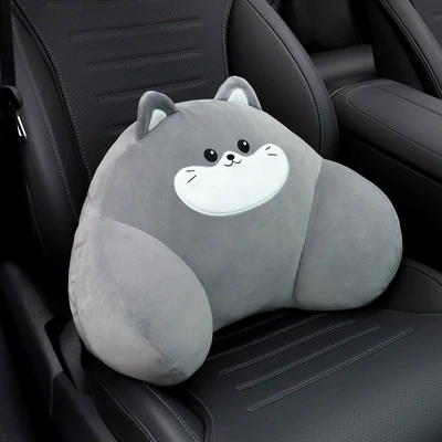 Headrest car seat pillow - 1-small-gray-cat-waistrest