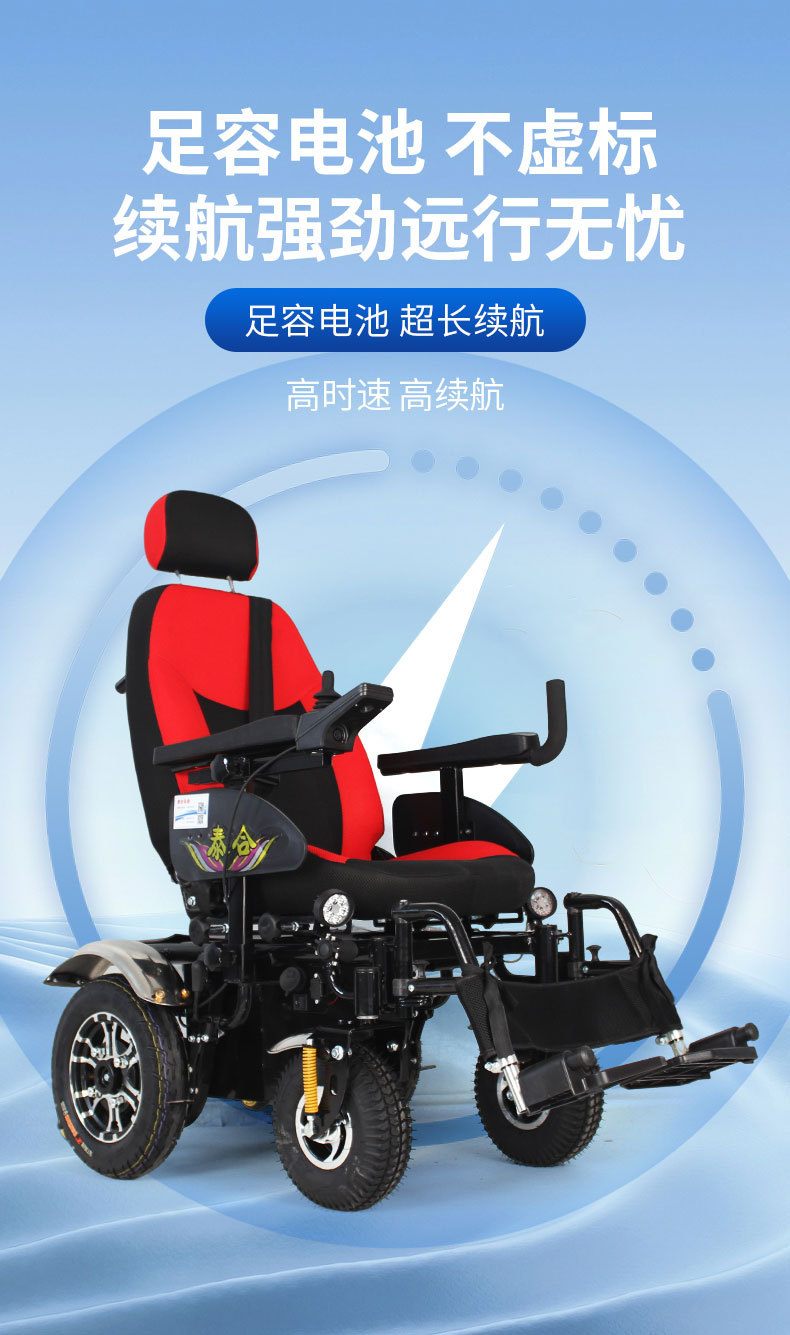 Taihe Titan T1 Electric Mobility Scooter for the Elderly and Disabled, Off-Road Smart Mobility Scooter, Fully Automatic Four-Wheeler