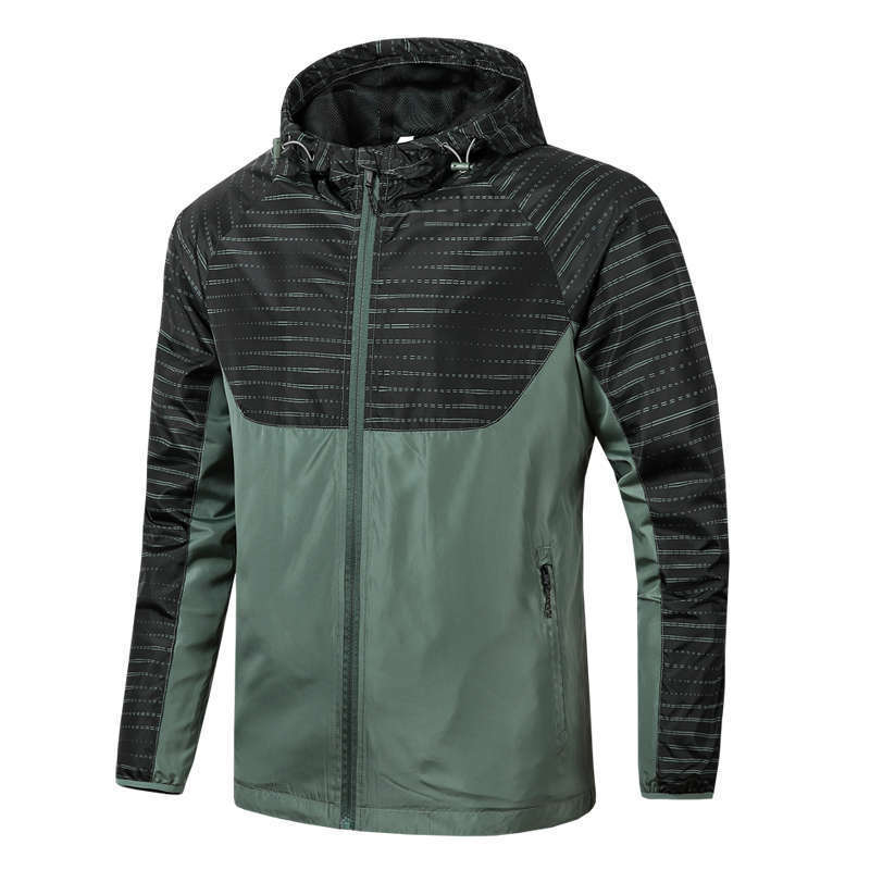Sports Windbreaker Jacket Spring and Autumn Outdoor Breathable Loose Running Trendy Men's Jacket Casual Men's Hooded Jacket