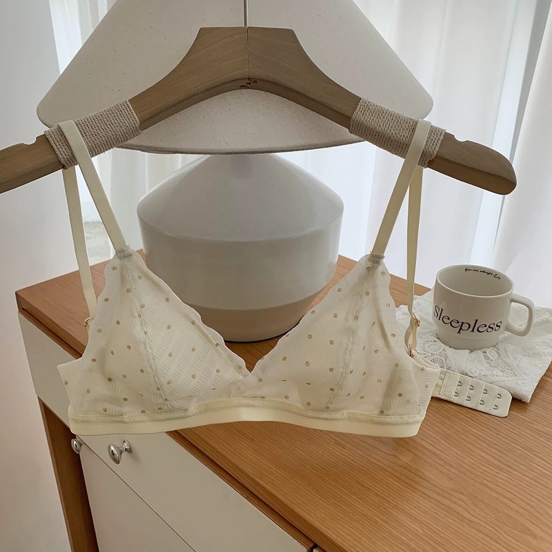 女性用の新しいウサギ耳カップ下着、リムなし、小さな胸を押し上げて大きく見せる、たるみ防止、痕跡のない女子学生の甘いブラジャー|undefined