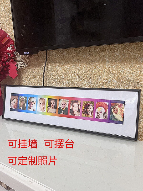 Polaroid Photo Paper Rainbow Photo Frame Sq Photo Paper Frame Aluminum Alloy Couple Best Friend Photo Frame Wall Hanging