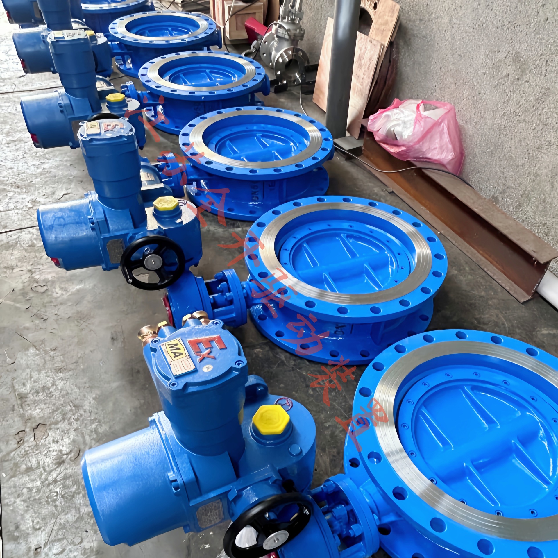 电动法兰瓦斯蝶阀WSD941X-16Q DN400矿用一体式电动蝶阀