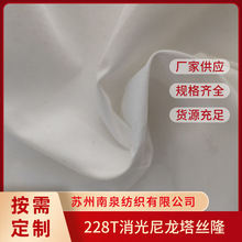 228T全消光尼龙塔丝隆70D*160D白坯现货 羽绒服棉服面料可制定