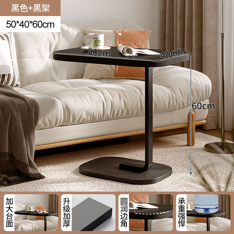 Mesa de noche, apartamento pequeño, mesa pequeña para el hogar, estante para el piso junto al sofá, mesa de centro pequeña, escritorio simple para computadora, escritorio estrecho