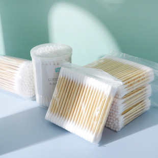 Custom disposable hygiene baby baby cotton swab 100 pack double head cotton swab beauty makeup cotton swab stick wholesale