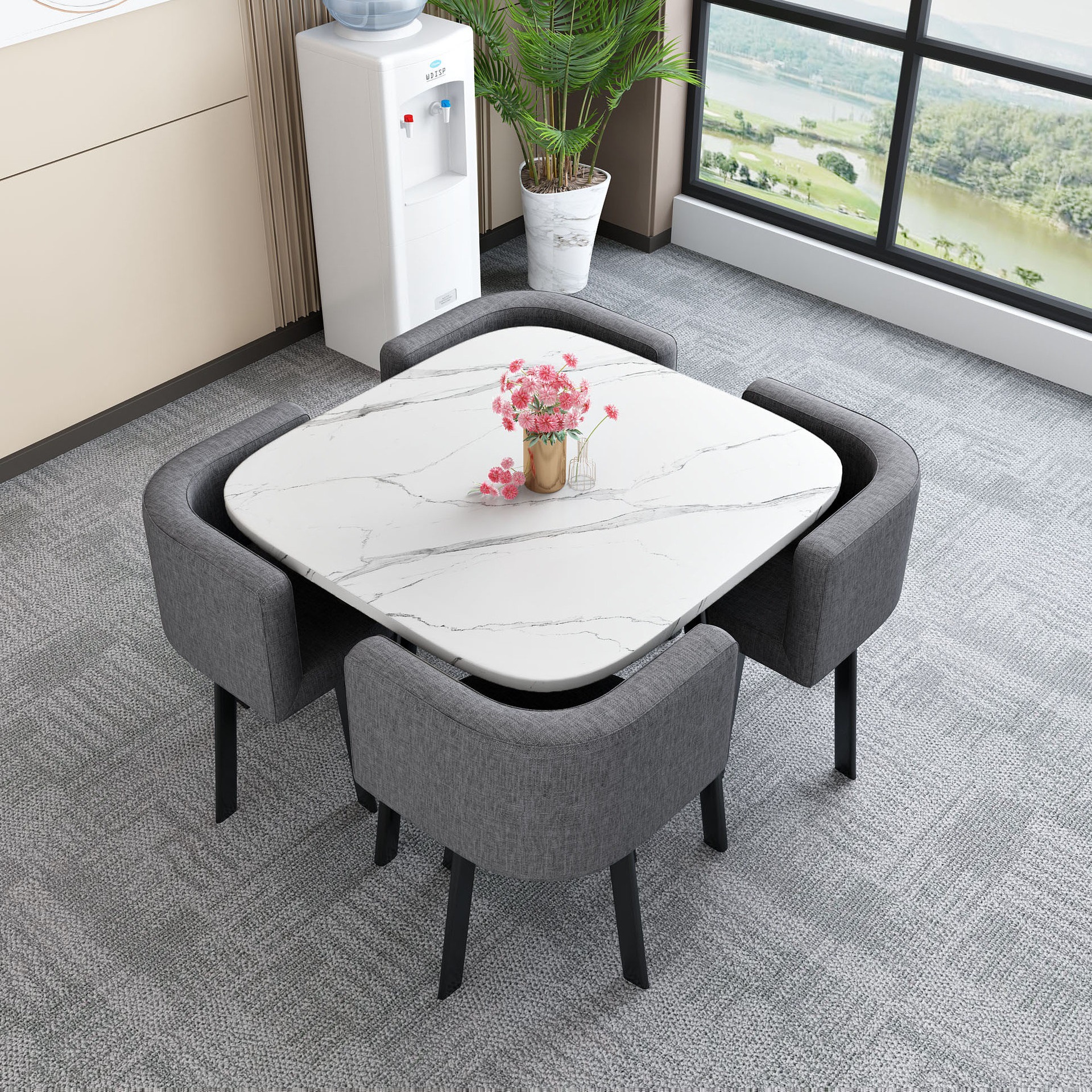 Mesa de comedor disponible para uso doméstico, apartamento pequeño, mesa de comedor, tienda, mesa de negociación, mesa y silla, mesa redonda de recepción