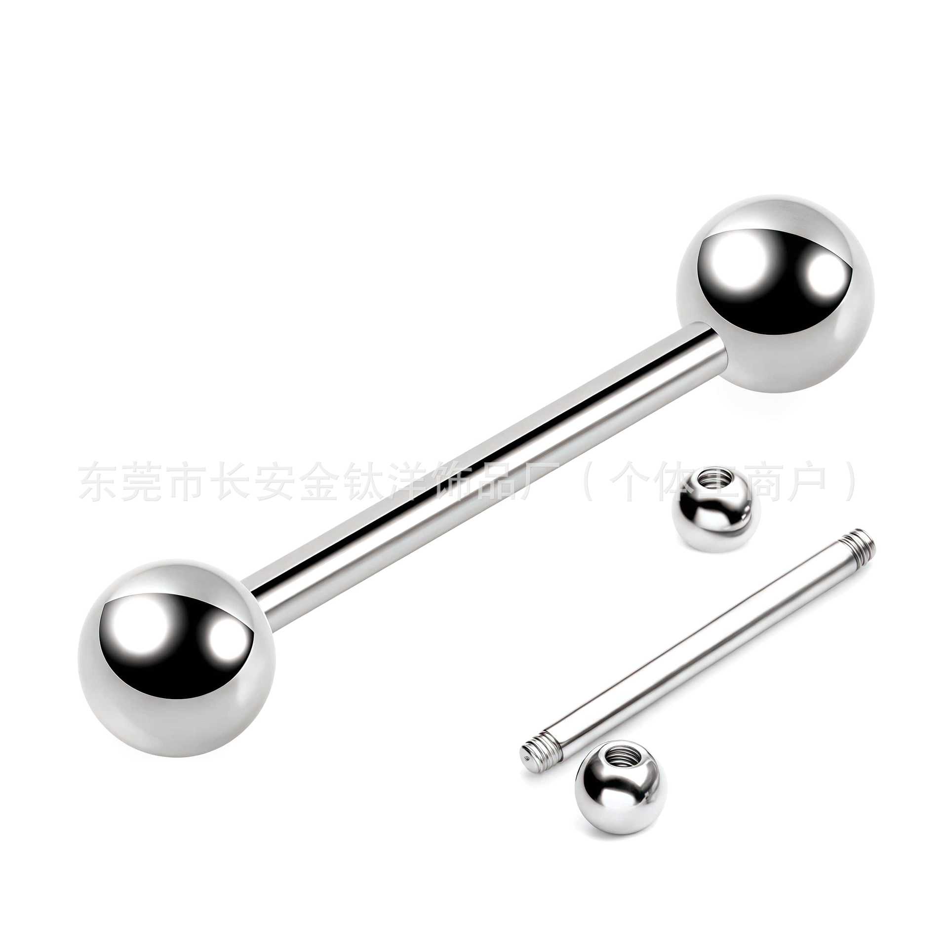 Pointed titanium steel lip stud product view