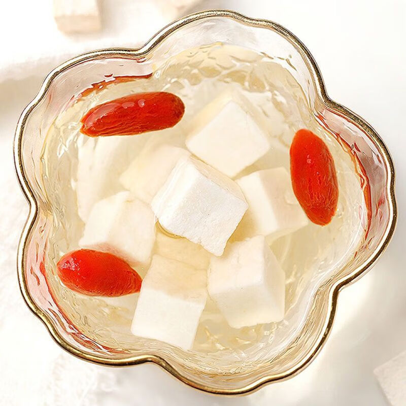 White Poria Fu Ling Dried Sclerotium Cubes 500g for Tea and Soup Traditional Chinese Herb specifications