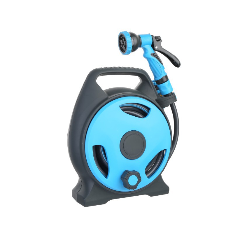 12米水管车套装 便携家用洗车园林浇水带绕管 伸缩水管水枪套装