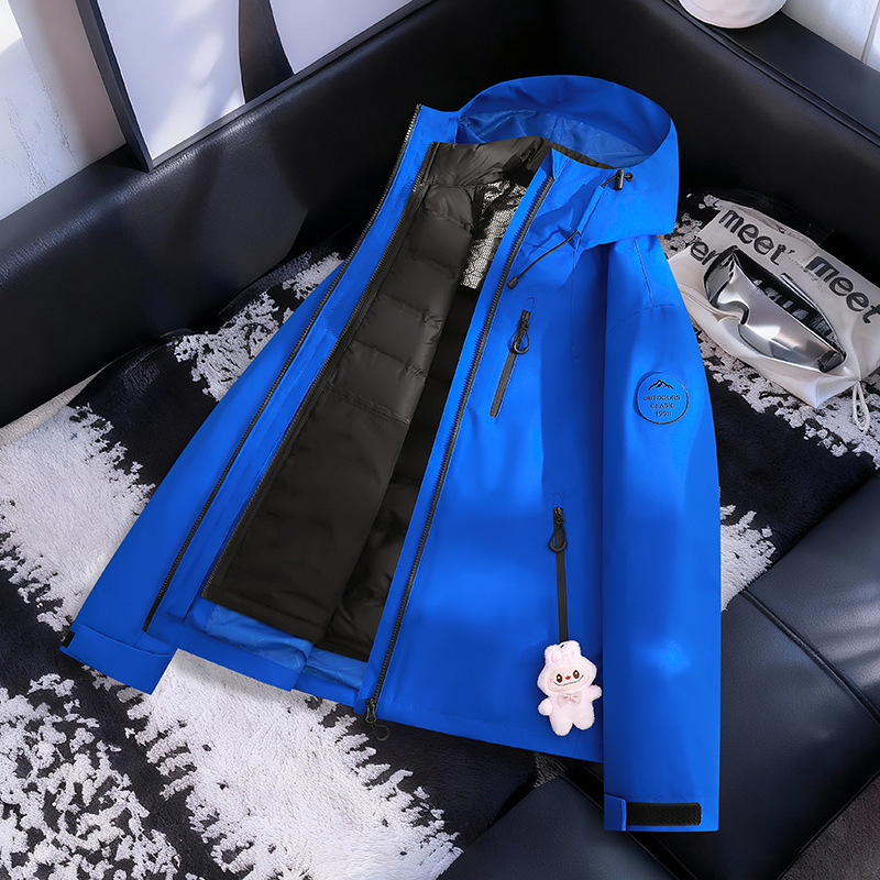 Down-filled 3-in-1 premium outdoor jacket for women and men, suitable for traveling to Xizang, dopamine-enhancing, windproof, and warm mountaineering clothing Down-filled 3-in-1 premium outdoor jacket for women and men, suitable for traveling to Xizang, dopamine-enhancing, windproof, and warm mountaineering clothing