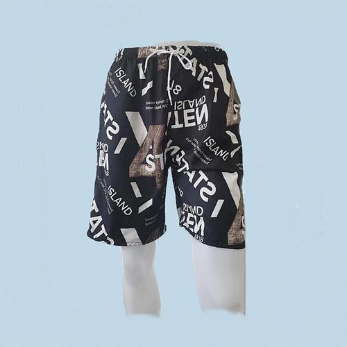 Beach pants, men's five-cent casual shorts, men's rafting sports straight leg, fashionable European and American surfing shorts
