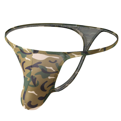 Bestselling Hot Sale! Men's Low-Waist T-Shaped Pants Camouflage Tanga Pants Sexy Breathable Factory Direct One-Time Order Wholesale