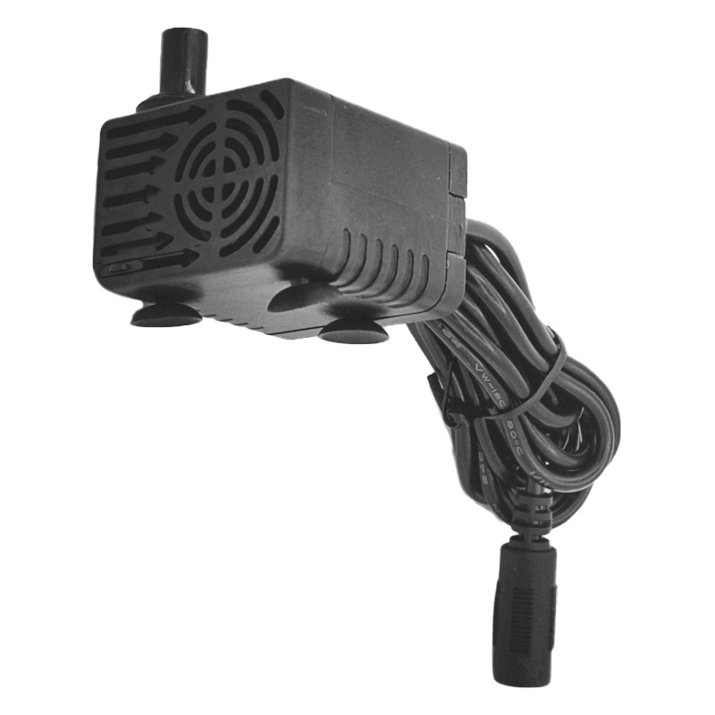 微型直流无刷潜水泵 5W12V光伏太阳能板蓄电池可驱动型小鱼缸水泵