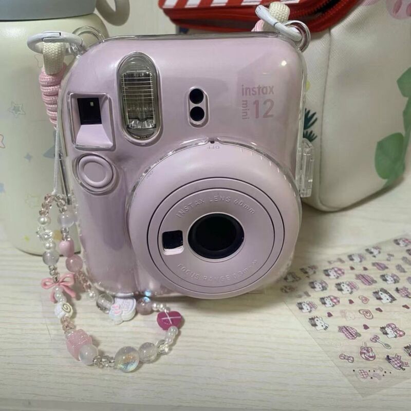 Mini12 Transparent Mobile Phone Case Instax Crystal Hard Shell Camera Protection Chain Mini12 Transparent Mobile Phone Case Instax Crystal Hard Shell Camera Protection Chain