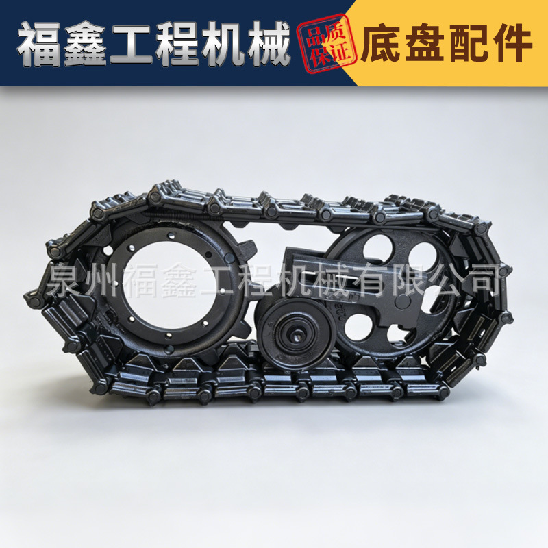 Direct sales from the manufacturer: 72-pitch chassis assembly, support wheel, drive gear, guide wheel, tensioning cylinder assembly, steel track