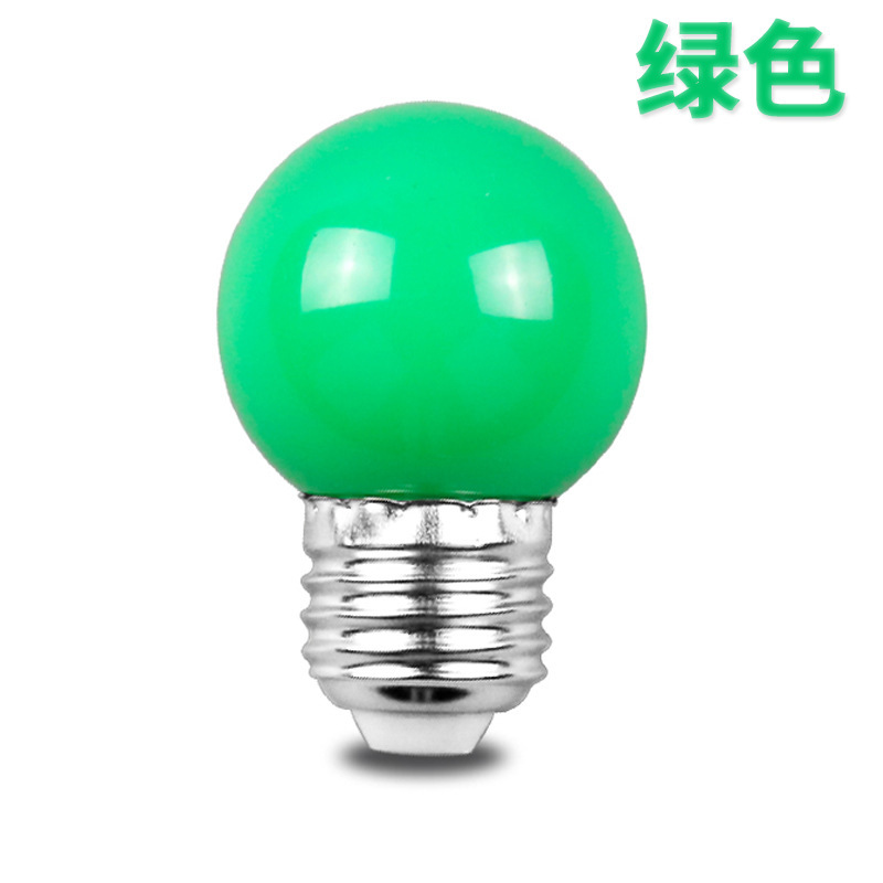 Ledカラー電球e 27元宵赤緑青黄橙ピンク紫装飾バーktv雰囲気提灯省エネランプ|undefined
