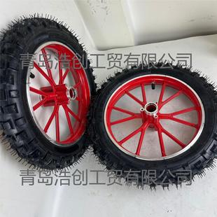Manufacturer Wholesale Tire for Mini Motorcycle 49Cc Small Off-Road Suitable for High-Tooth Anti-Slip 10inch Large Wheel with Inner Tube Wheel