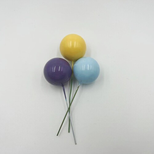 Ins Gold Ball Silver Ball Macaron Color Foam Ball Baking Colorful Birthday Cake Decoration Christmas Red Black Purple