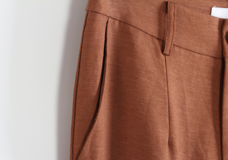 GraceChic 25 Set due pezzi da donna, blazer + pantaloni, patchwork in lino, stile a blocchi di colore, autunno inverno, moda 1827_voghion.com