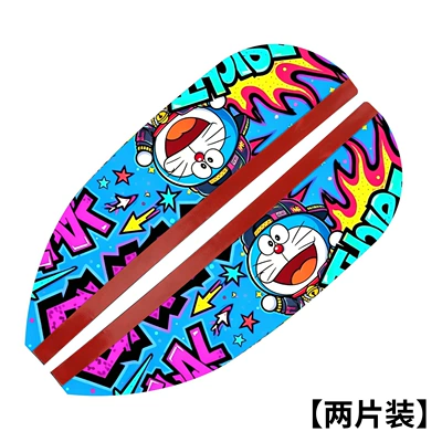 Rearview mirror rain shield, universal car decorative accessory, carbon fiber pattern rain cover, reflector, modified exterior accessory (Rearview mirror rainproof sticker) - uv-graffiti-rain-visors-blue-cat-set-of-two