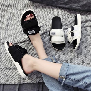 Slippers for Women's Summer Outer Wear New Non-Slip Flip-Flops for Couples Beach K-Style Ins Trendy Fashion Popular Sandals