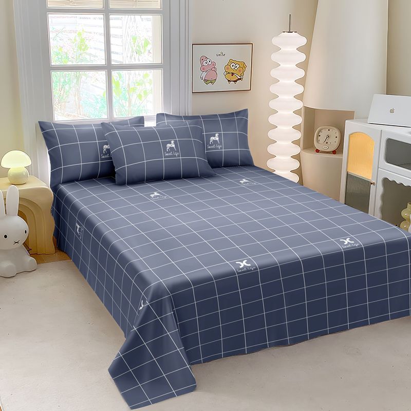 1.5m2.0 sábanas individuales 100 algodón lavable dormitorio de estudiantes individuales dobles individuales 1m 5 edredón única cuatro estaciones universal