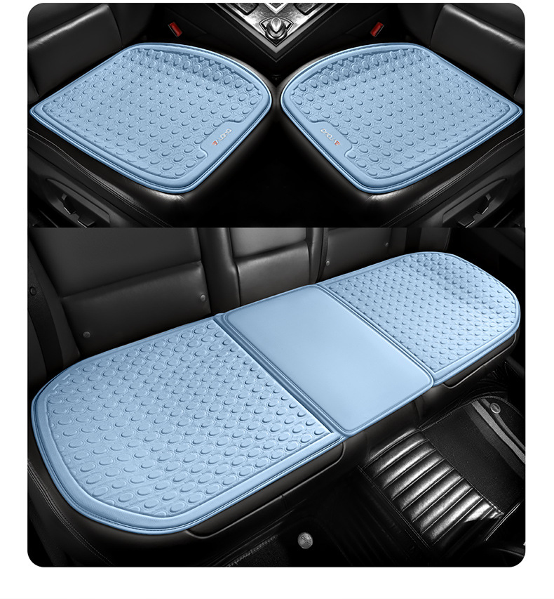 Amazon Summer Car Cooling Pad Single Piece Gel Seat Cushion Breathable Silicone Cooling Car Seat Cushion Multi-Piece Seat Cushion Cover