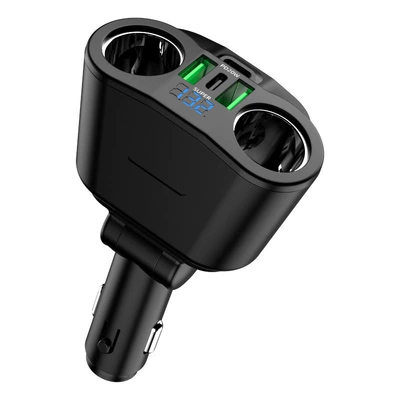 Car Charger for Mobile Phones, Cigarette Lighter Adapter with Six Ports, Dual Expansion Car Adapter, Super Fast Charging, Can Connect Dash Cam (Mobil şarj cihazları) - super-fast-charging-one-to-six-double-round-holes-2a-2c