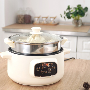 Intelligent electric cooker multi-functional dormitory student pot small power electric cooker non-stick electric wok integrated electric hot pot