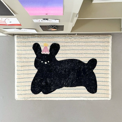 Avtomobil döşəmə paspasları – Mat - puppy-black-beans-4060cm-imitation-cashmere