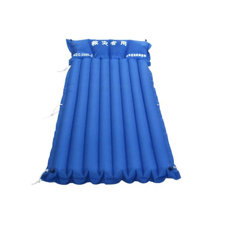 Portable Camping Single-Person Moisture-Proof Sleeping Mat Emergency Disaster Relief Air Mattress Air Column Type Civilian Rescue Inflatable Bed