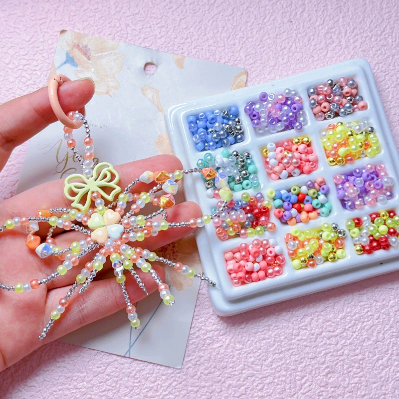 Acrylic quality round beads, mobile phone, chain, beaded bracelet, accessories, wide color palette