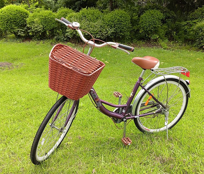 厚手カゴで丈夫な自転車かご