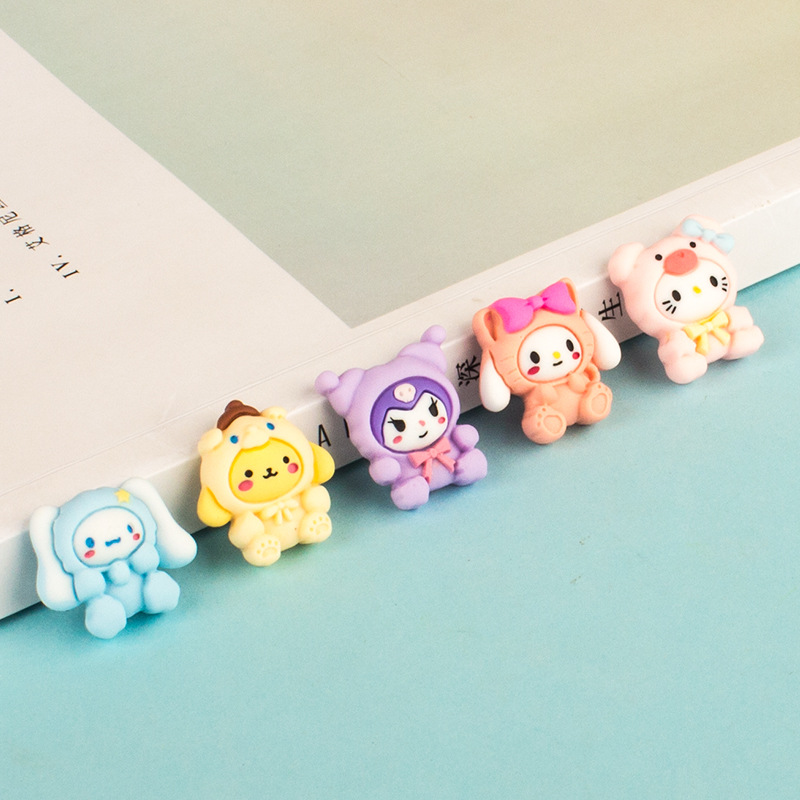 DIY 보석 크림 접착제 액세서리 도매 휴대 전화 케이스 펜던트 키 체인 머리핀 만화 개 새끼 고양이