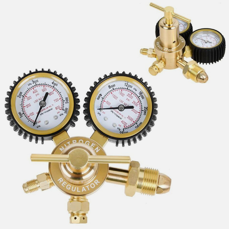 氮气调节器适用于Hvac Purge 0-4000PSI输出压力 CGA580 带皮管