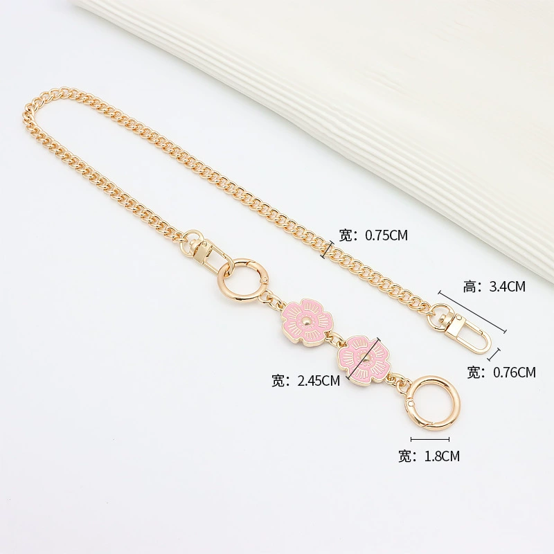 Kochi Xiangbule tabby Baccarat bag modified camellia extended decoration underarm lengthened shoulder strap chain accessories