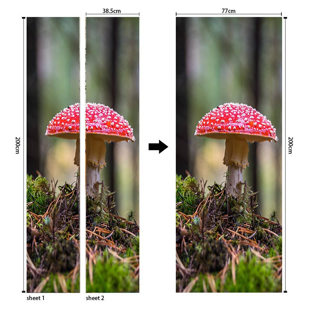 Pegatinas para puertas 3D respetuosas con el medio ambiente, autoadhesivos, fabricantes de origen al por mayor, patrones populares transfronterizos de alta definición, adhesivos para puertas impermeables, a prueba de aceite y antiincrustantes