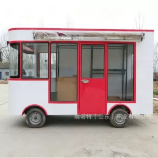 电动四轮移动服装车街边流动商店摆摊美甲理发童装售卖车CE认证
