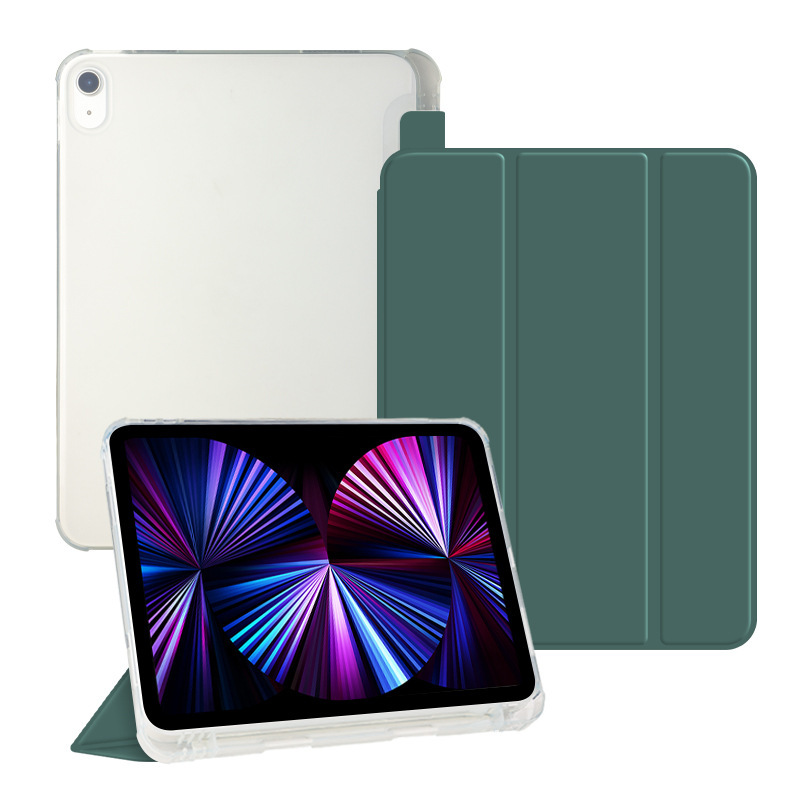 Ipad保護カバーpro10.5ペン付き溝10.2磁気吸引air 5皮カバーmini6三つ折りtpuソフトケース|undefined