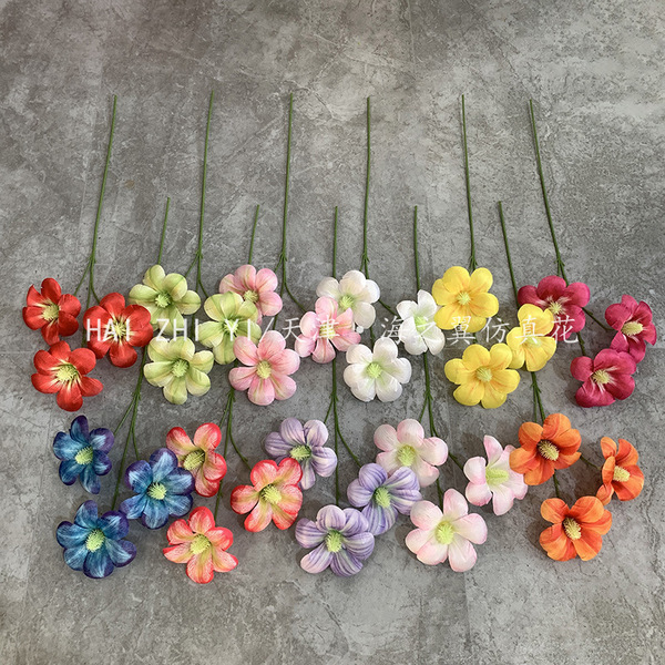 Wedding artificial flower 3-head Kapok Magnolia Brownie artificial…