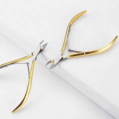 Stainless steel nail clipper D501 gold-plated scissors dead skin clip nail groove scissors elderly scissors scissors nail clipper wholesale