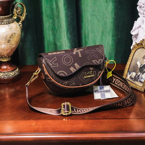 Saddle bag new PU single shoulder crossbody elegant women's bag Japanese and Korean style small bag factory wholesale foreign trade export cross-border 