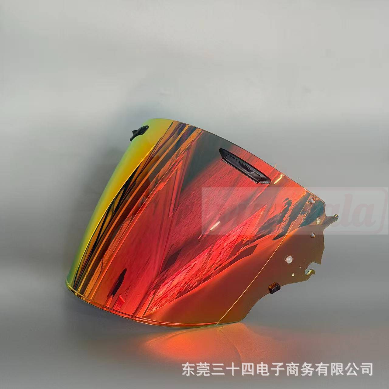 Suitable for Vz Ram Three-Quarter Motorcycle Helmets, Half-Helmets, Special Electroplated Aurora Silver-Coated Brown Lenses